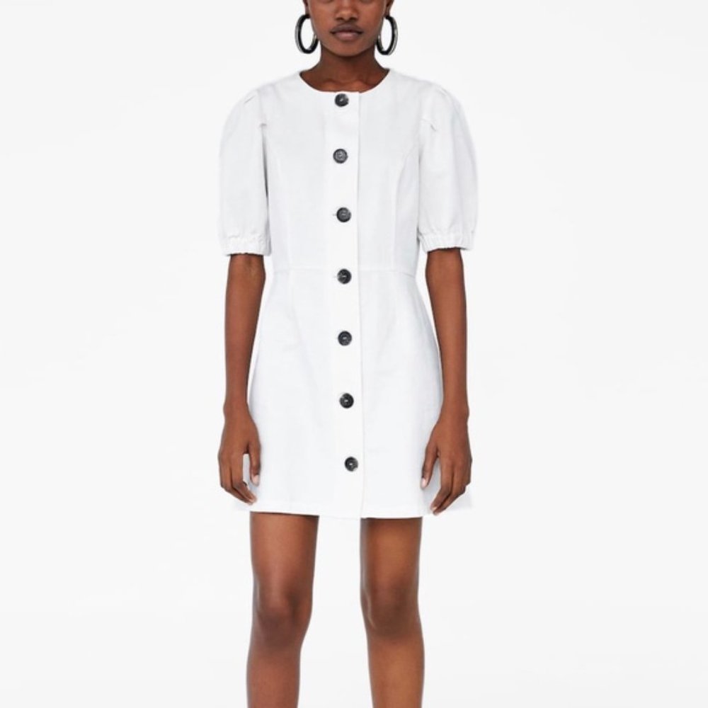 Puff Sleeve Mini Dress